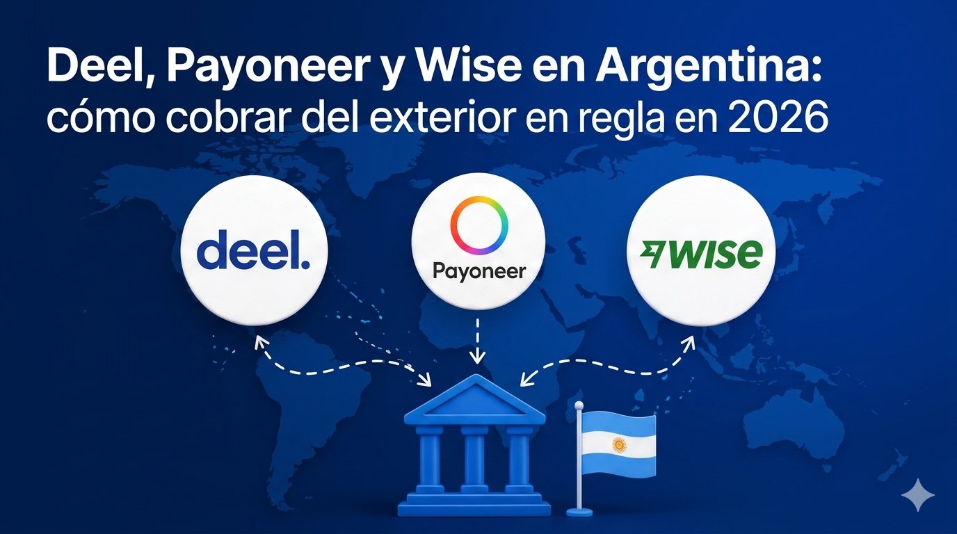Deel, Payoneer y Wise: comparativa para cobrar del exterior desde Argentina en 2026